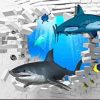 3D Sharks Animals Paint By Numbers