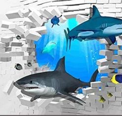 3D Sharks Animals Paint By Numbers