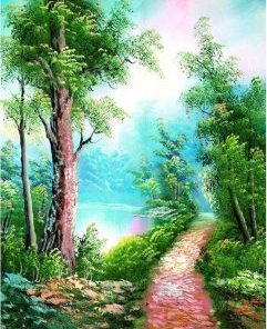 A Pathway In A Paradise Paint By Numbers
