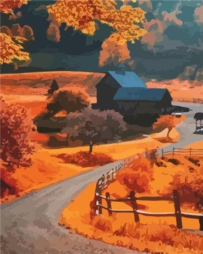 Farm Woodstock Vermont Paint By Numbers