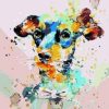 Abstract Colorful Dog Paint By Number