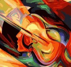 Abstract Guitar Paint By Number
