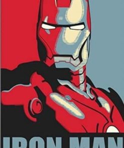 Abstract Iron Man Paint By Number