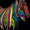 Abstract Zebra Horse Paint By Numbers