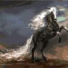 Horse With White Hair Paint By Number