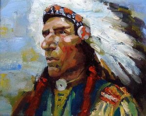 American Indian Chief Paint By Number