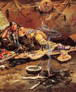 American Indian Woman Paint By Number