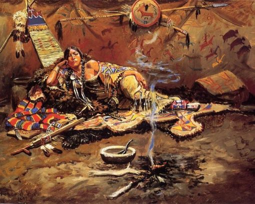 American Indian Woman Paint By Number