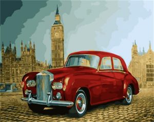 Antique Car In London Paint By Number