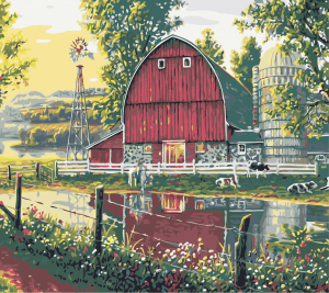 At The Farm Paint By Number