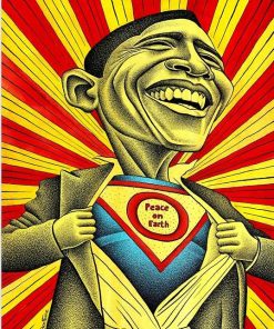 Barack Obama Hero Paint By Number