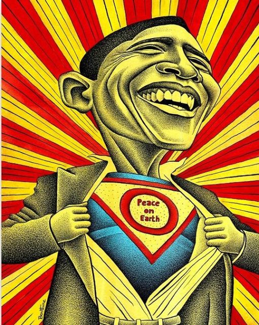 Barack Obama Hero Paint By Number