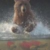 Bear Catching Fish Paint By Number