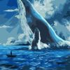 Big Blue Whale Paint By Number