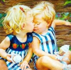 Blond Children Paint By Number