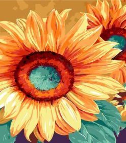 Blooming Sunflowers Paint By Number