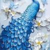 Blue Peafowl Paint By Number