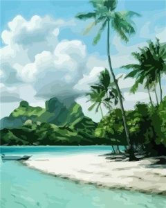 Bora Bora Island Paint By Number