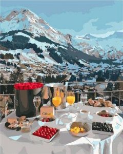 Breakfast In The Alps Paint By Number