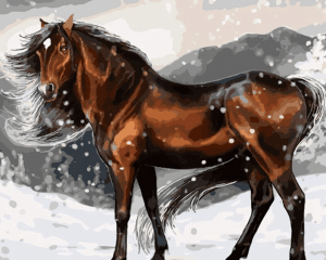 Brown Horse Paint By Number