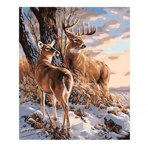 Buck And Doe Paint By Number
