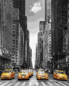 New York Taxis Paint By Number