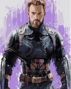 Captain America Paint By Number