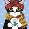 Cat Winter Coffee Paint By Number