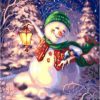 Christmas Snowman Paint By Number