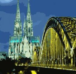 Cologne Night View Paint By Number