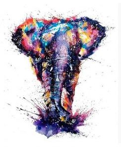 Color Elephant Paint By Number