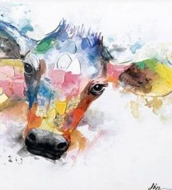 Colored Cattle Paint By Number