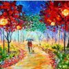 Colorful Abstract Park Paint By Number