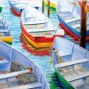 Colorful Boats Paint By Number