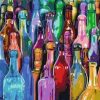 Colorful Bottles Still Life Paint By Number
