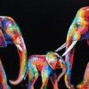 Colorful Elephant Family Paint By Number