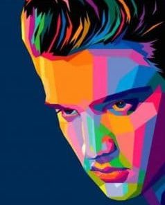 Colorful Elvis Presley Paint By Number