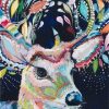 Colorful Floral Deer Paint By Number