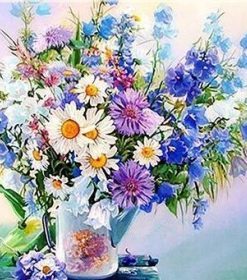 Spring Flowers Vase Paint By Number