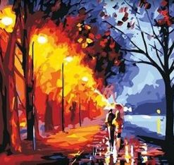 Colorful Romantic Lovers Paint By Number
