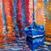 Colorful Sea And Boat Paint By Number