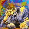 Colorful Tiger Paint By Number