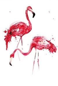 Coloring Flamingo Paint By Number