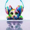 Cute Abstract Cat Paint By Number