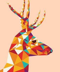 Abstract Deer Paint By Numbers