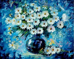 Daisies Vase Paint By Number