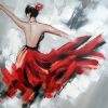 Dancing Girl In Red Dress Paint By Number