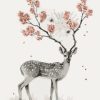 Deer With Flower Paint By Number