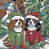 Dogs In Christmas Paint By Number