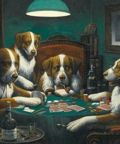 Dogs Playing Poker Paint By Number